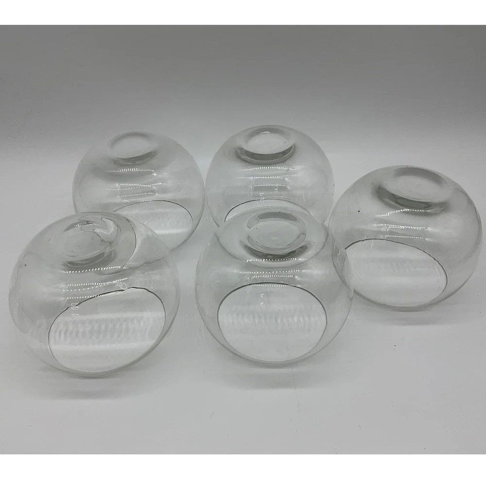 Martini Chiller Bowls Set of 5 Clear Glass 2-Piece Shrimp Cocktail Party